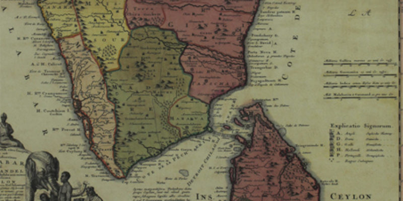 Map of the Coasts of Malabar, Coromandel and Ceylon (now Sri Lanka) - Sarmaya Stars