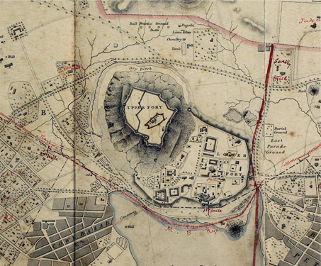 Plan of Bellary - East India Company