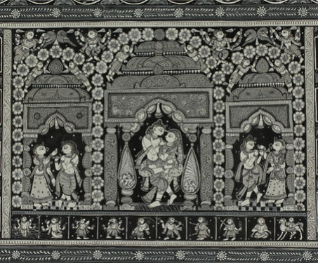 Museum objects - Akshay Kumar Bariki, Dancers & Costumes, Dashavtaras, Hinduism, Indian Mythology, Krishna, Odisha, Odisha Pattachitra
