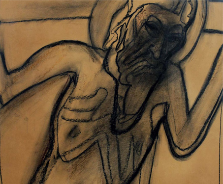 Untitled (Crucifixion of Christ) - Expressionist