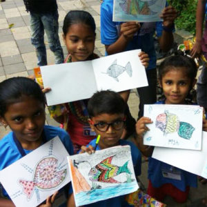 Gond workshop for street children - For schools