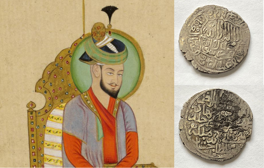Mughal coins by Babur