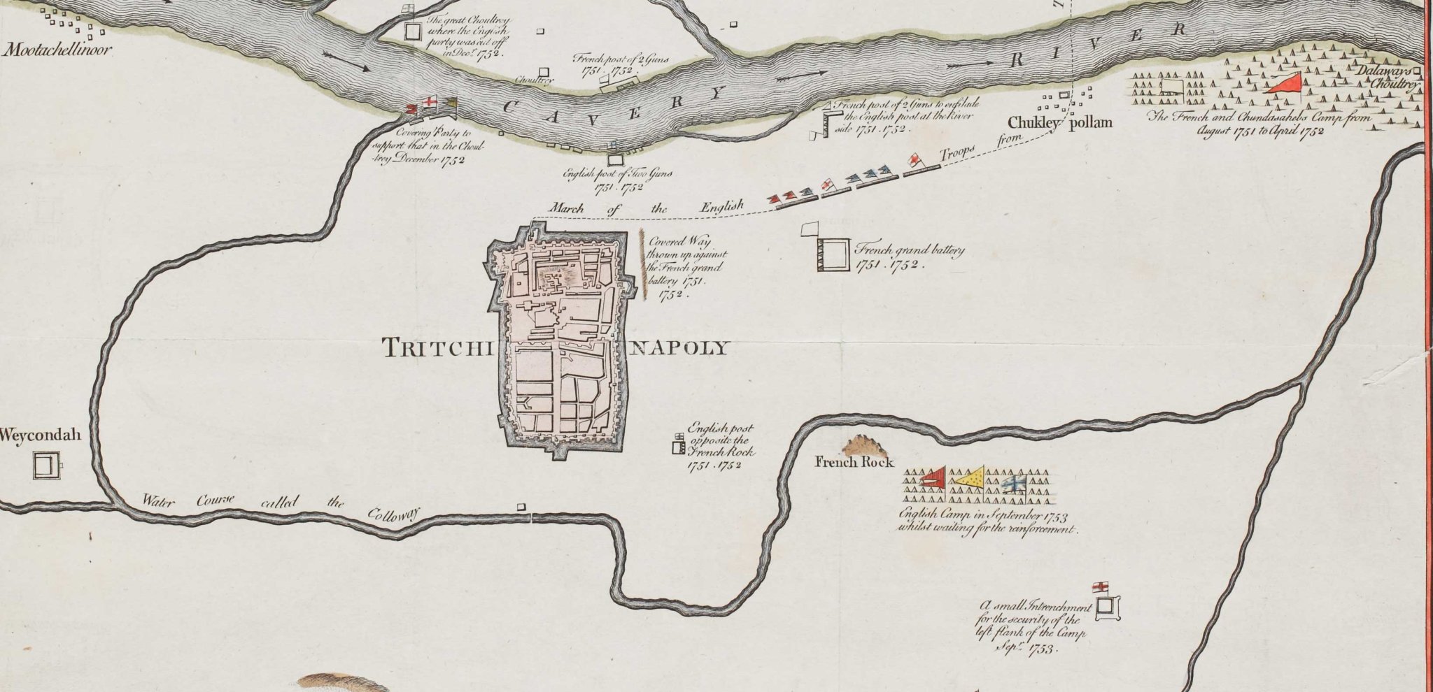 A Plan of The Country Near Tritchinapoly