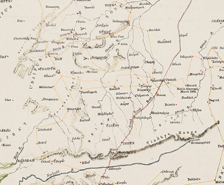 Plan of Battle of Cawnpoor 6 December 1857 - 1857 Uprising