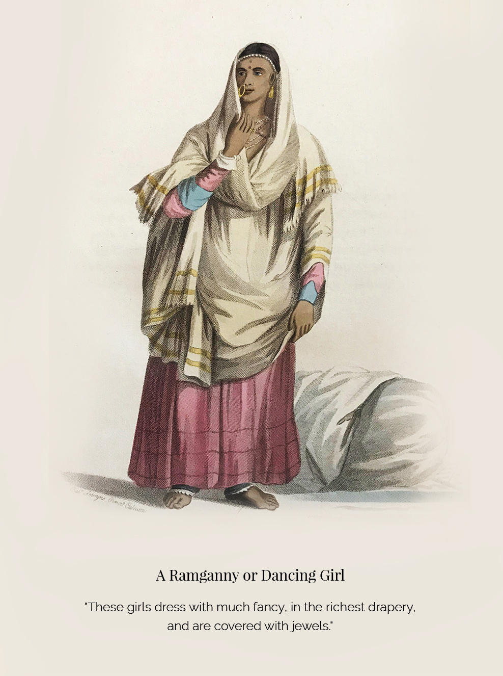 'Costume of Hindostan' – A Rare Glimpse of the Common Indian from 18th-Century Bengal - Costumes, Dancers & Costumes, Edward Orme, Engravings, rare books