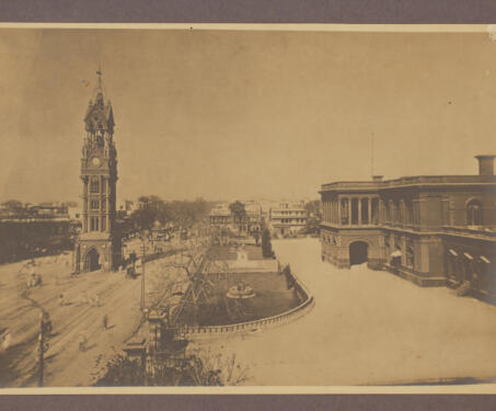 Clock Tower and Town Hall, Chandni Chowk, Delhi - 18th century, Chandani Chowk, Clock Tower, Delhi