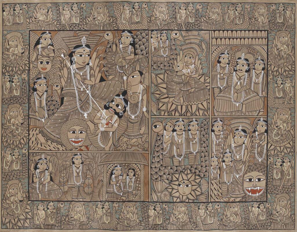 Endless Scroll - The Genesis of Bengal's Pattachitra Art - Bengal, Bengal Pattachitra, Gods & Goddesses, Mother Goddess, Patua, Patua Scroll