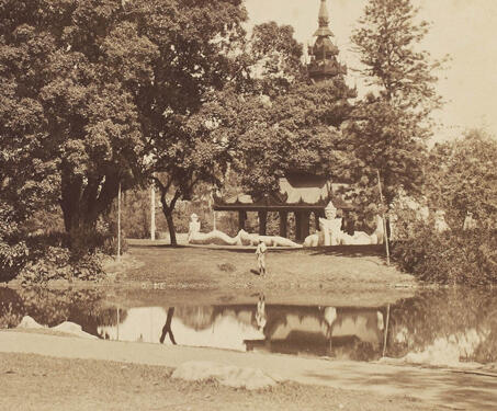 Eden garden with Burmese pagoda, Calcutta - Fort William
