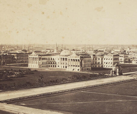 View of Government House, Calcutta - British Raj