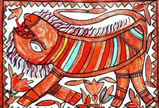 Ulterior Motifs – Icons & Symbols That Define Madhubani Art - Bihar, Brahmin, Buddhism, Caste, Dalit, featured, Gobar, Godna, Gods & Goddesses, Hinduism, Kayashta, Madhubani, Mithila, Motifs, Natural Dyes, Nature, Poetry & Nature