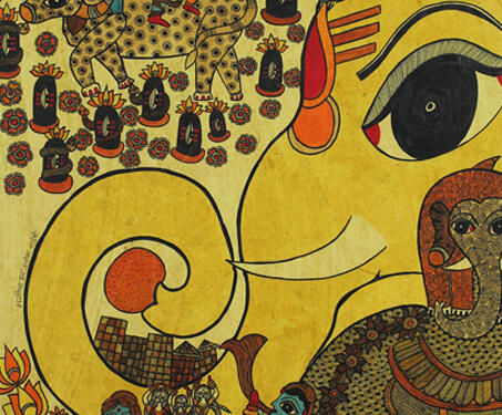Ganesh Chaturthi - Mithila painting
