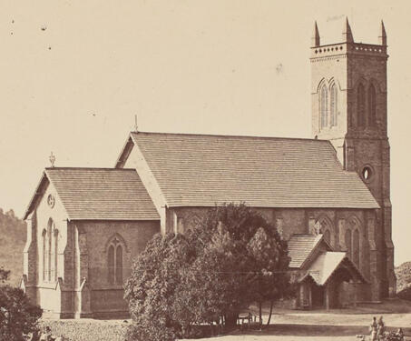 The Holy Trinity Church, Murree - 19th Century Photography, Christianity, Church, Colonial India, Pakistan