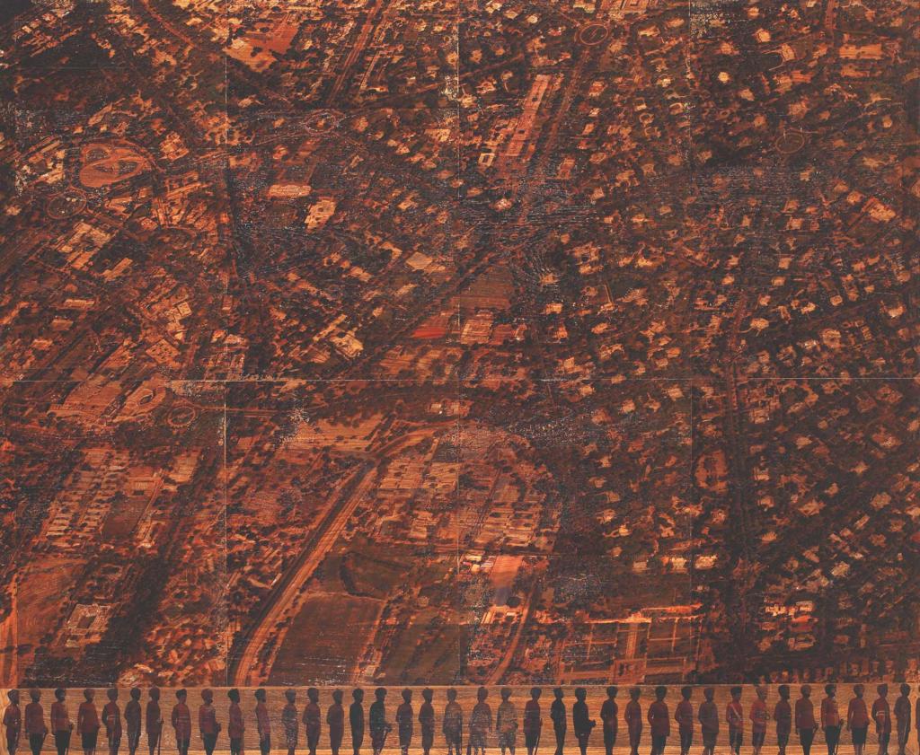 Mapping Mirages: The art of Saju Kunhan - Contemporary Art, Delhi, featured, image transfer, Maps, Saju Kunhan, Shifting Selves
