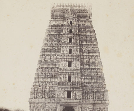 Gopuram at Trinpatty (Tirupati), Madras - Madras Presidency