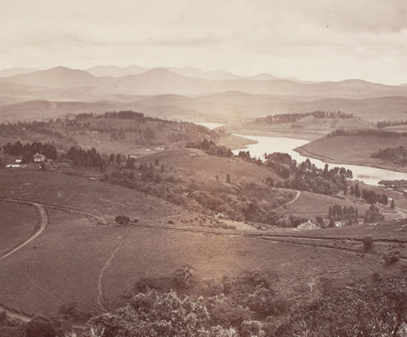 Lake from Elk Hill, Ootacamund (Ooty) - 19th Century Photography, British India, Hill-station, Nilgiris, Samuel Bourne, Tamil Nadu