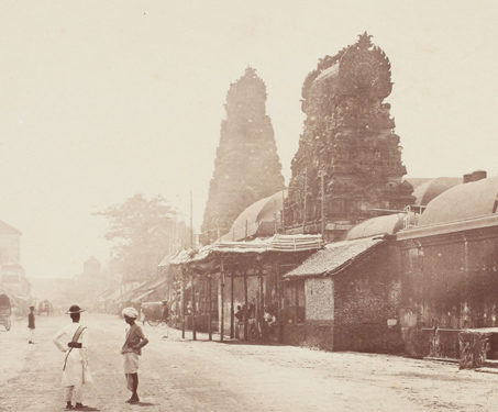 Street View, Tanjore - 19th Century Photography, British India, Kingdoms, Samuel Bourne, Tamil Nadu, Tanjore