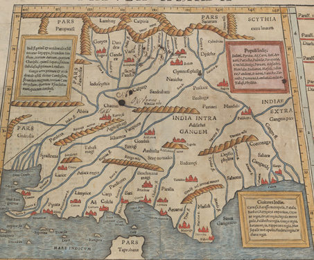 Tabula Asiae X (Map of Asia) - Indian maps