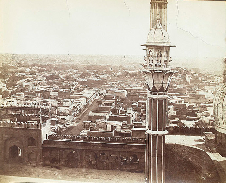 Stretch of imagination: The rise of panoramic photography in India - 19th Century Photography, City of Delhi, Delhi, early 20th century photography, featured, Felice Beato, Jama Masjid, Lucknow, Panorama, photography