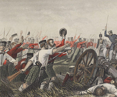 Charge of the Highlanders before Cawnpore under General Havelock Major General Henry Havelock - 1857, 19th century, Battles, British East India Company, Kanpur, Siege of Kanpur, Uprising of 1857