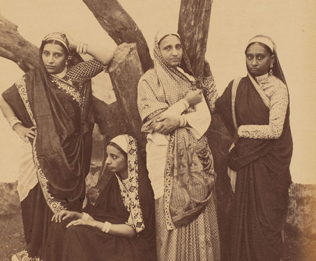 Parsee (Parsi) Ladies, Bombay - People of India