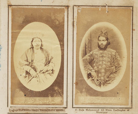 An illustrated historical album of the Rajas and Taaluqdars of Oudh - politics