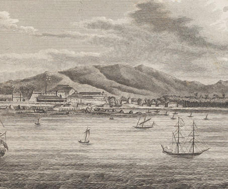 Museum objects - 19th century, British East India Company, Engraving, James Forbes, Kerala, Maritime history, Ports, Thalassery