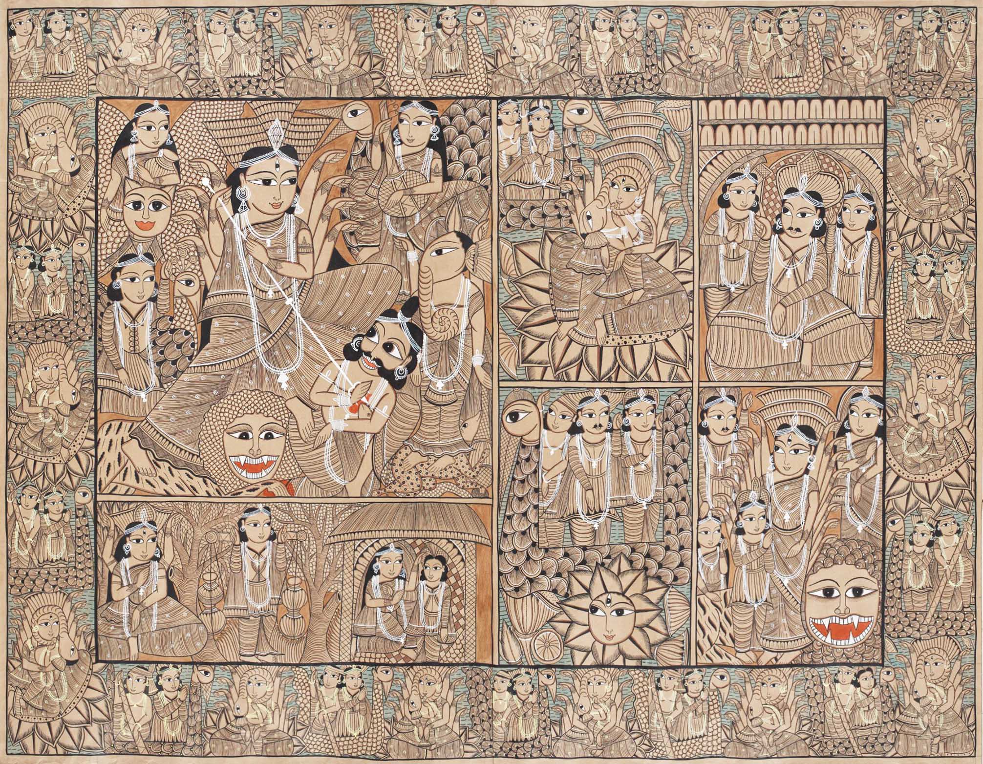 Mighty mother - Goddesses of plenty - Coins, Dhartari, Durga, featured, Goddess, Gupta, Indigenous & Tribal Art, Kushan, Lakshmi, Madurai, Mariamman, Numismatics, Samudragupta, Tamil Nadu, Warli