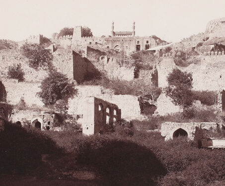 Golconda Fort (Inside view) - 19th Century Photography