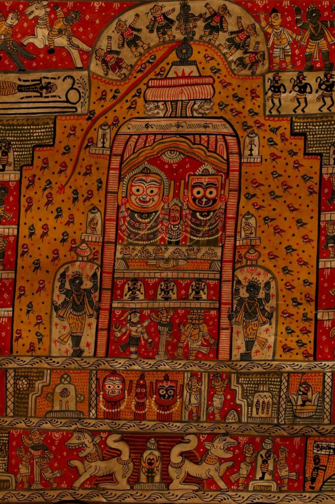 Object of the week: Jagannath’s Puri temple inspired this art form - Arts of India, featured, Lord Jagannath, Object of the week, Odisha, Odisha Pattachitra, Open Roads, Pattachitra, pilgrim art, Puri, Rath Yatra, souvenir, Temple Architecture, Temples, Travel