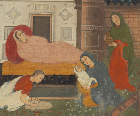 The Birth of Christ - Mughal Art